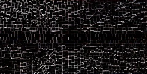 Horizontal white cubes business presentation abstract background イラスト素材