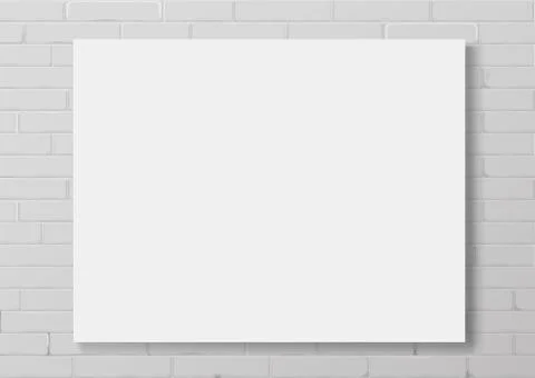 Horizontal white empty frame Stock Illustration