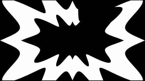 Horizontal white pinstripe pattern rotating to reveal a circular opening Video stock 333333215