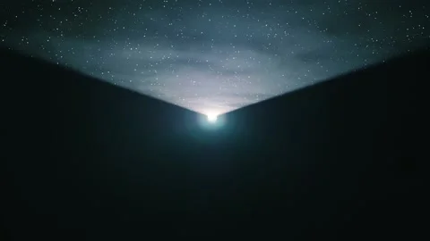 Horizontal white ray scans space to build a three-dimensional model of the area Vidéo 330885857