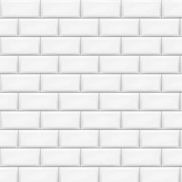 Horizontal white tiles background. Vector illustration. Stock Illustration