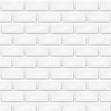 Horizontal white tiles background. Vector illustration. Stock Illustration