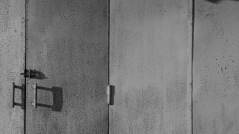 A horizontal wide angle eye level perspective captures a rustic textured me.. Stock Photos