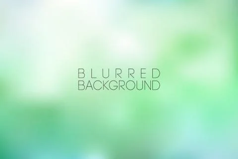 Horizontal wide green blurred background. Sunset and sunrise sea blurred Stock-Illustration