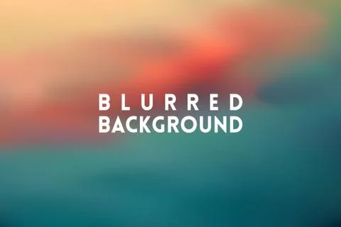 Horizontal wide multicolored blurred background Stock Illustration