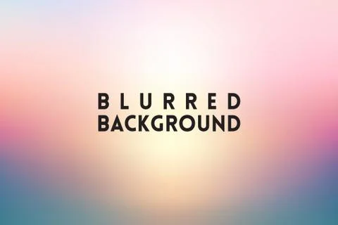 Horizontal wide multicolored blurred background Stock Illustration