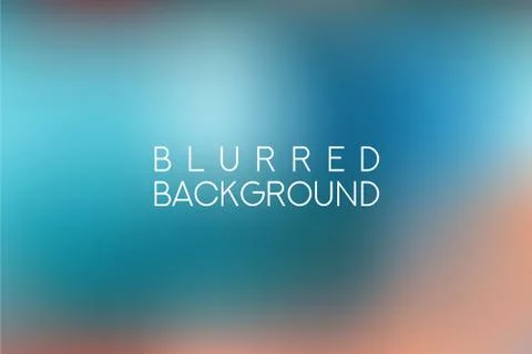 Horizontal wide multicolored blurred background Stock Illustration