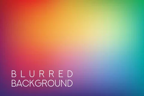 Horizontal wide multicolored blurred background Illustrazione stock