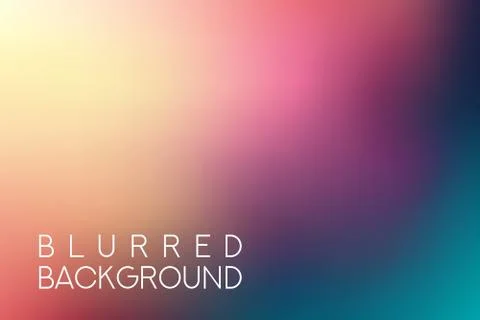 Horizontal wide multicolored blurred background Stock Illustration