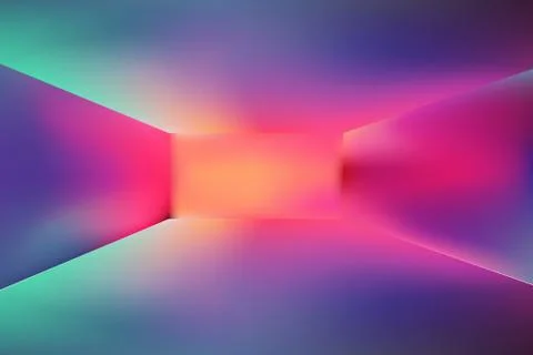Horizontal wide multicolored blurred background. Sunset and sunrise sea blurred Stock Illustration