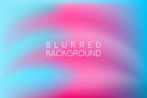 Horizontal wide multicolored blurred background. Blue sea neon colors blurred Stock Illustration