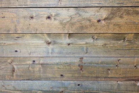 Horizontal worn plank wall Stock Photos