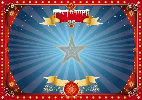 Horizontal xmas background Stock Illustration