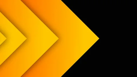 Horizontal Yellow Wipe Arrows Transitions with Alpha Channel Stock Footage 94908656