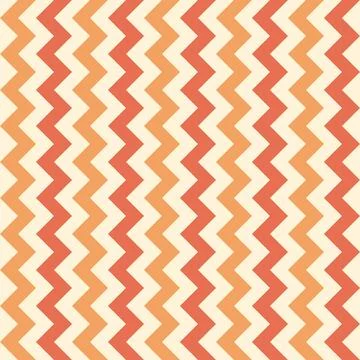 Horizontal zigzags seamless pattern. Orange chevron textile, stripes wallpape Stock Illustration