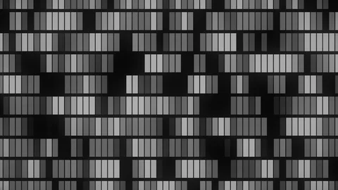 Horizontally flowing electronic white data blocks background loop Stock Footage 117476660