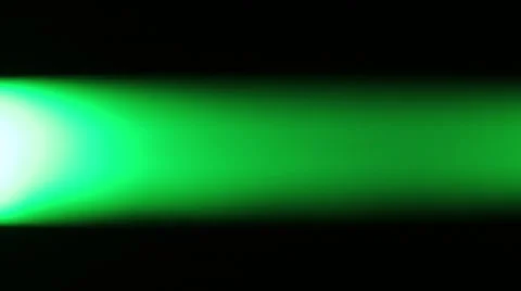 Horizontally moving green LED light at night Stock Footage 47856815