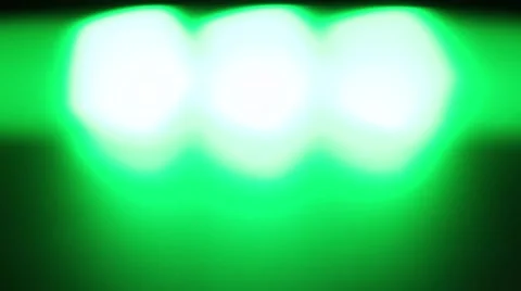 Horizontally moving green LED light at night Stock Footage 47856876