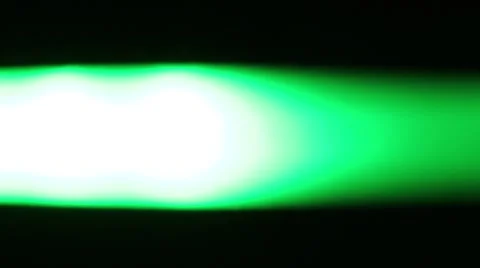 Horizontally moving green LED light at night Stock Footage 47856899