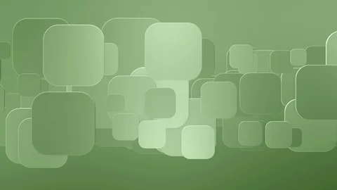 Horizontally moving rounded squares green background Stock Footage 102680144