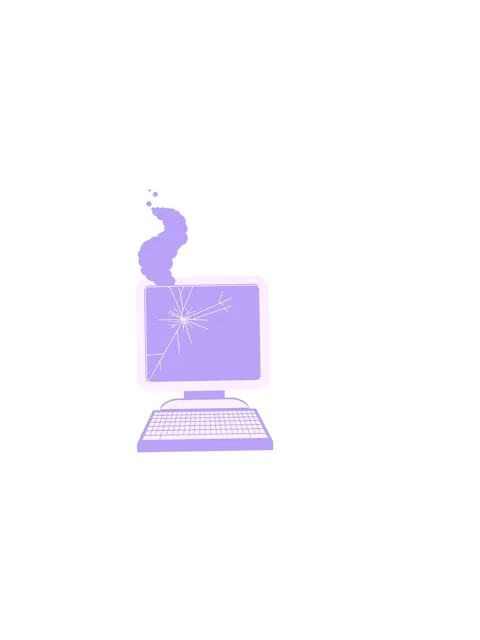 Horizontally vibrating animation of broken computer graphic vector illustra.. Video stock 324069765