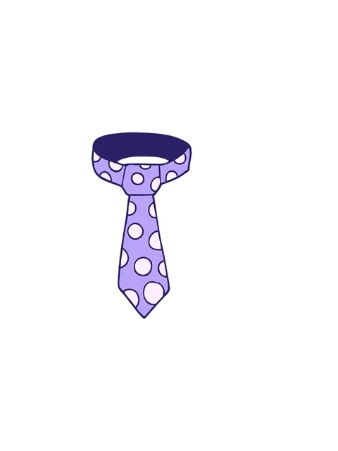 Horizontally vibrating animation of cartoon doodle patterned tie Stock Footage 324389274