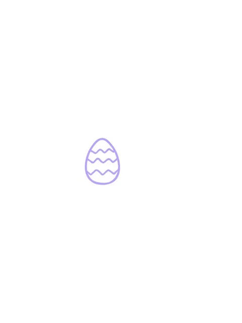 Horizontally vibrating animation of cartoon painted easter egg icon Stock Footage 324247607