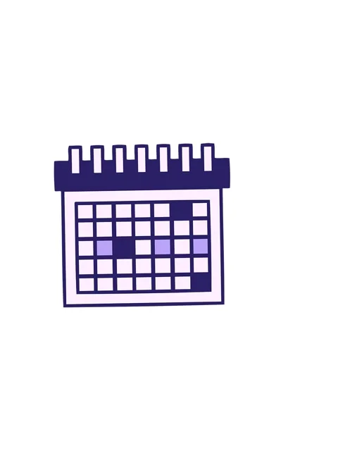 Horizontally vibrating animation of cartoon of a work calendar Stock Footage 324301520