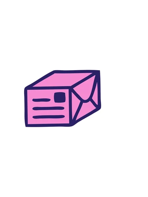 Horizontally vibrating animation of cute cartoon of a paper parcel Video stock 324213980