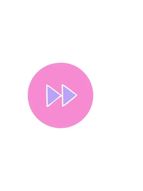 Horizontally vibrating animation of flat symbol of a fast forward button icon Stock Footage 324193310