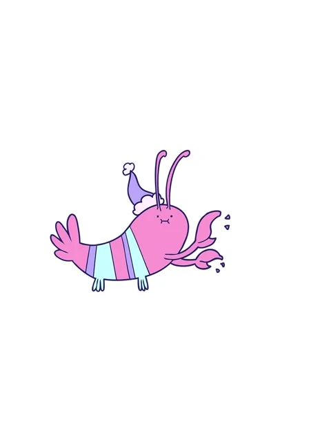Horizontally vibrating animation of hand drawn line drawing of a lobster we.. Stock Footage 324112216