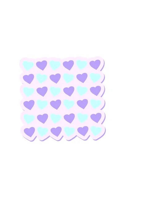 Horizontally vibrating animation of hearts repeat pattern sticker Stock Footage 324316210
