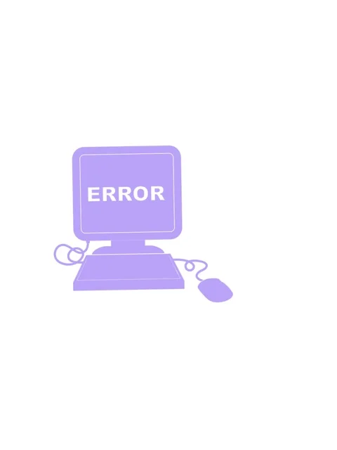 Horizontally vibrating animation of illustration of a computer error icon Stock Footage 324202820