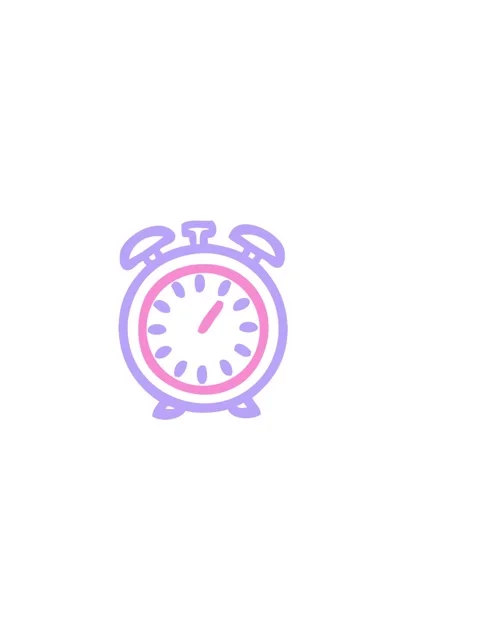 Horizontally vibrating animation of line drawing cartoon of a alarm clock ico Stock Footage 324215415
