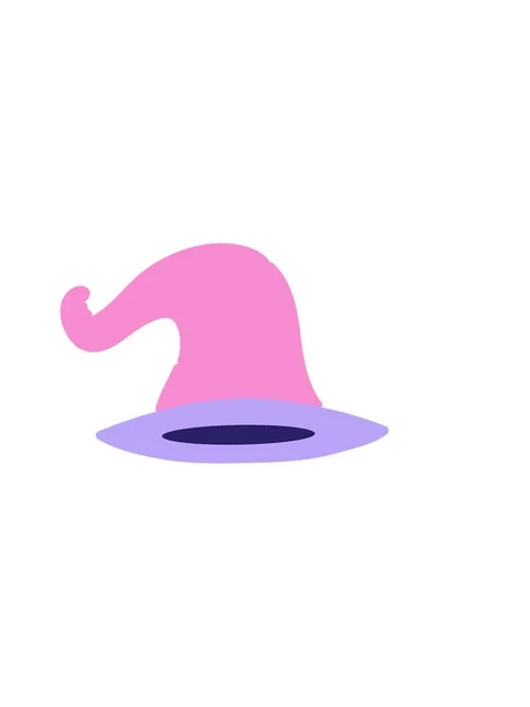 Horizontally vibrating animation of old wizard hat Stock Footage 324479461