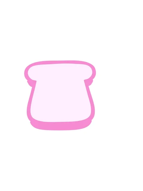 Horizontally vibrating animation of slice of bread Stock Footage 324242722