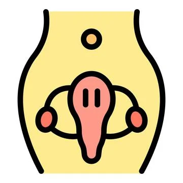 Hormonal health icon vector flat Illustrazione stock