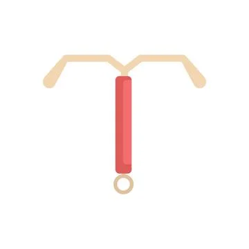 Hormonal intrauterine device contraception method representing birth control 스톡 일러스트