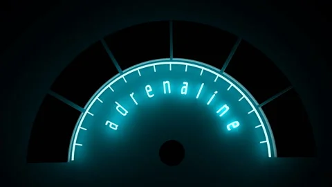 Hormone adrenaline level. Stock Footage 121395490