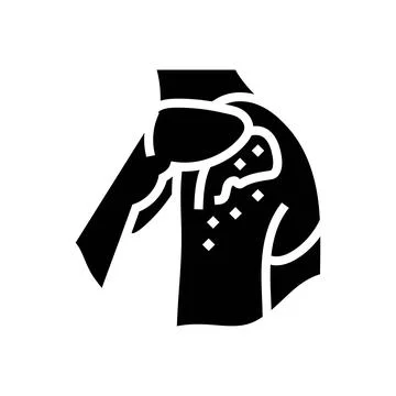 Hormone cream application glyph icon vector illustration Illustrazione stock