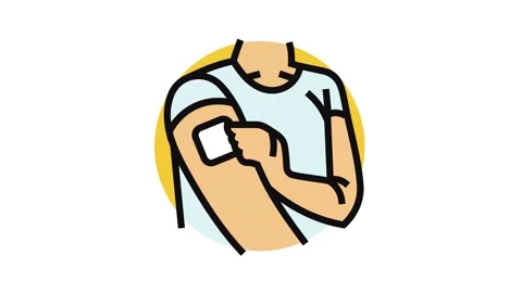 Hormone patch on arm Stock Footage 326113837