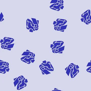 Hormone patch on arm glyph seamless pattern Stock Illustration