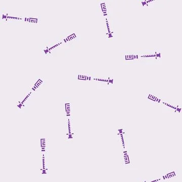 Hormone replacement injection vial glyph seamless pattern Illustrazione stock