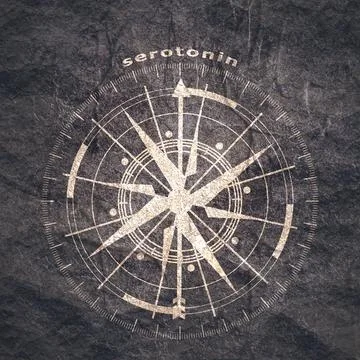 Hormone serotonin concept Stock Illustration