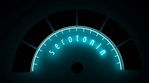 Hormone serotonin level. Stock Footage 121306314