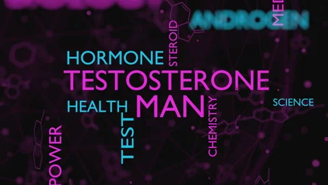 Hormone testosterone tags. Stock Footage 139923197