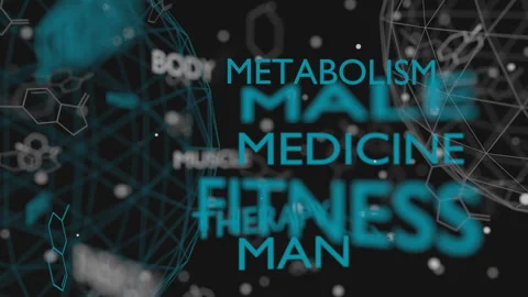 Hormone testosterone tags. Stock Footage 145751630