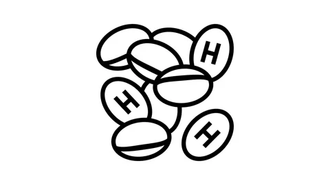 Hormone therapy capsule stack line icon animation Stock Footage 326121283