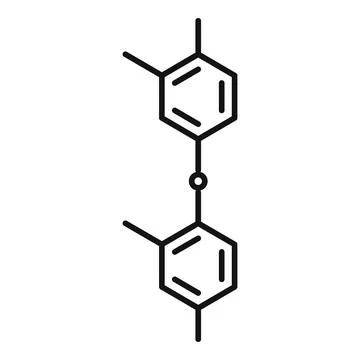 Hormones structure icon, outline style Stock Illustration