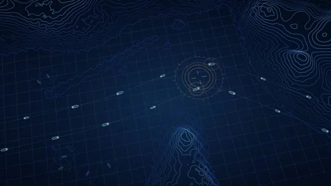 Hormuz Two-Way Lanes Navigation Visualization Oceanic Route Mapping Nautical Stock Footage 341914820